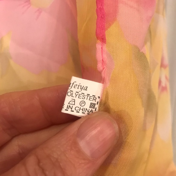 Floral Summer Scarf - Picture 4 of 5